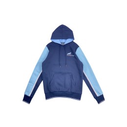 訂購寶藍色撞色雙層帽衛衣  個人設計撞色袖繡花LOGO衛衣  衛衣專門店   塔斯曼尼亞 馬術訓練 Z578 訂購寶藍色撞色雙層帽衛衣  個人設計撞色袖繡花LOGO衛衣  衛衣專門店   塔斯曼尼亞 馬術訓練 Z578